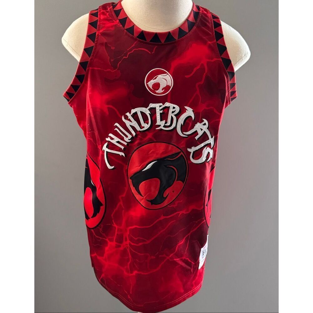 ThunderCats Men's Headgear Classics Premium Embroidered Basketball Jersey Size L